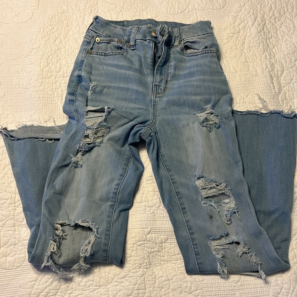 American Eagle- flared jeans